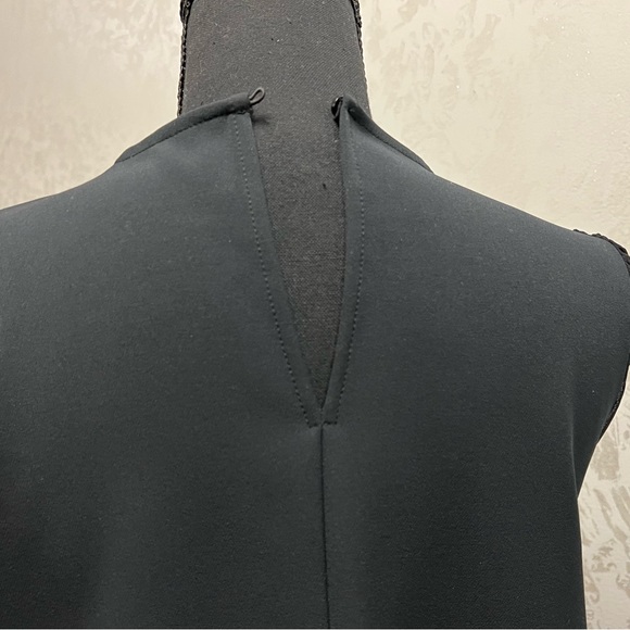 Zara Balloon Long Sleeve Fit and Flare Black Dress - Picture 3 of 7